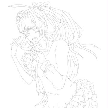 むかしのぬりえ