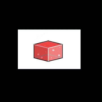 pink cube water