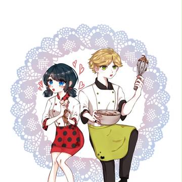 Adrien×Marinette baking