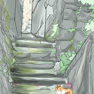 猫のいる風景