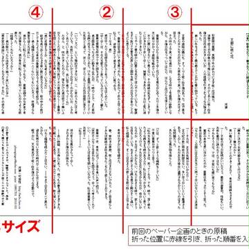 A3サイズからA6サイズのペーパーを作るためのレイアウトについて