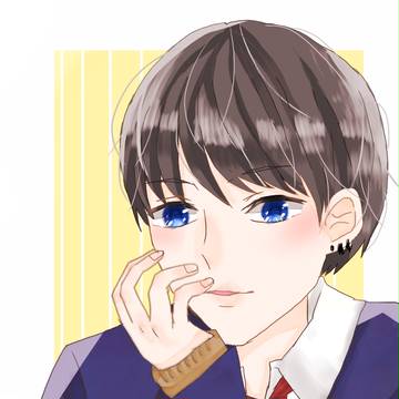 黒髪ピアス