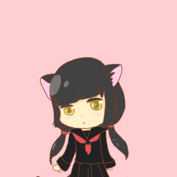 黒猫ちゃん擬人化