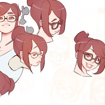 Completed Mei Sketches