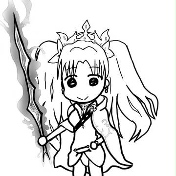 エレシュキガル落書き
