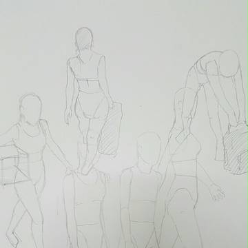 体をとらえる模写　初投稿!!