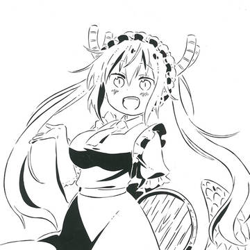 【切り絵】小林さんちのメイドラゴン トール