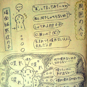場面緘黙症
