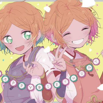 ふたり最高の笑顔で