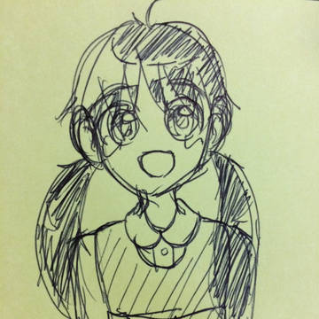 女の子描いた
