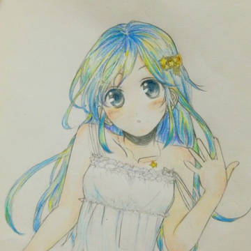 おんなのこ（色塗りばーじょん）
