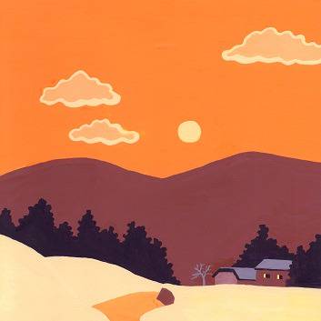 夕日