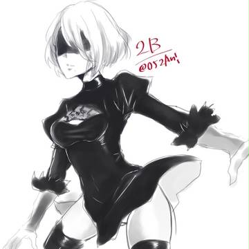 ニーア 2B 落書き
