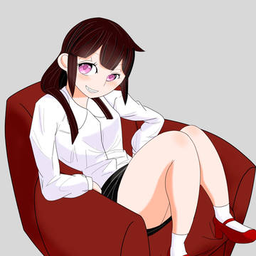 ソファに座る女の子