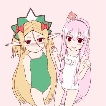 水着+デフォルメ
