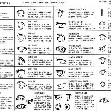 イラスト目について　2017年版