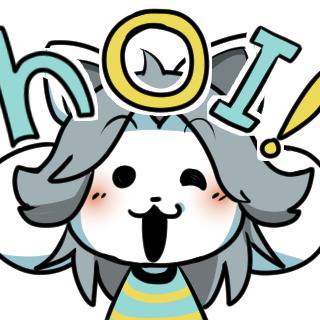 LINE用スタンプ風Temmieさん