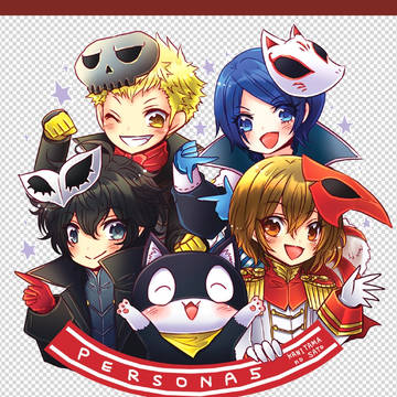 【P5】春コミ委託予定のアクリルキーホルダー絵柄