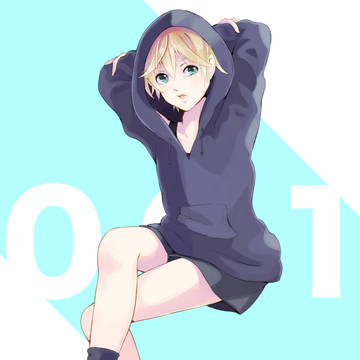 パーカー男装少女