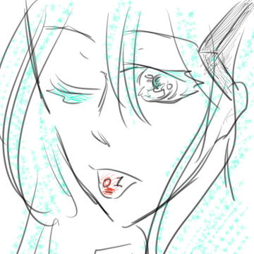 落書き　ミク