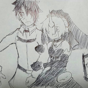 ぐだとイヴ＋激怒フラン