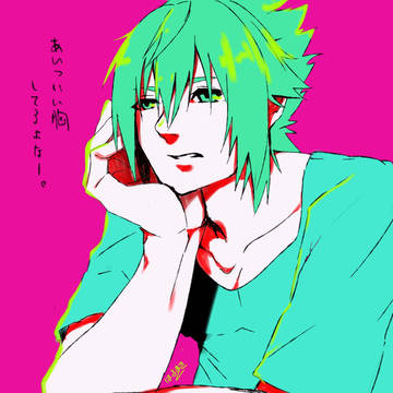 リプもらった番号の色で絵を描く