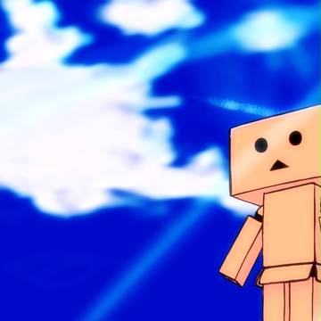 空を見上げるダンボー