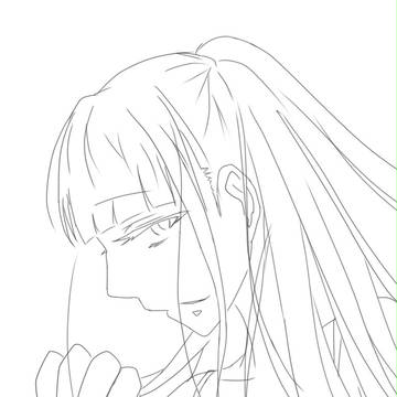 デジタルで描いてみる。(下書き)