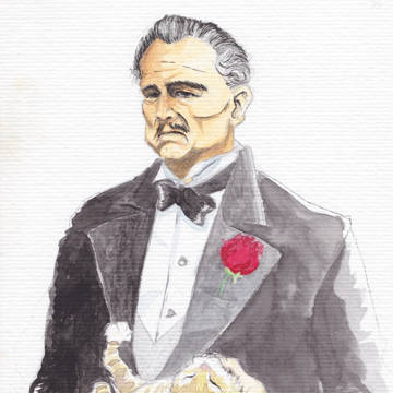 Godfather with kitty