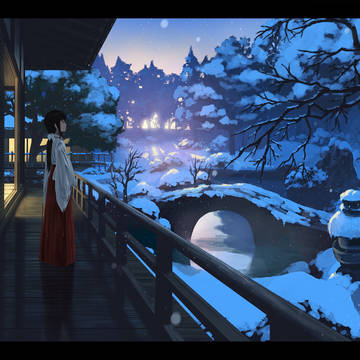 雪の庭園