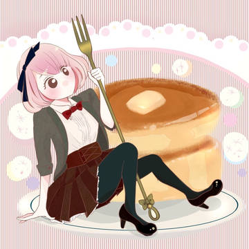ホットケーキと女の子
