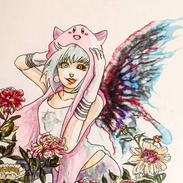 東京喰種風イラスト