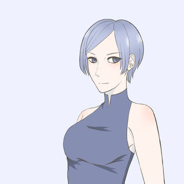 Blue lady