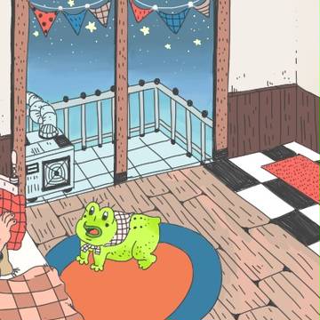 暖かい小さな部屋