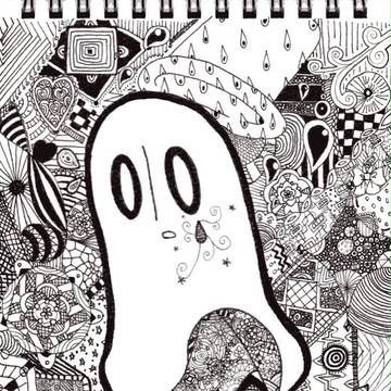 Napstablook×Zentangle