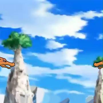 頭ごっつんこリザードン