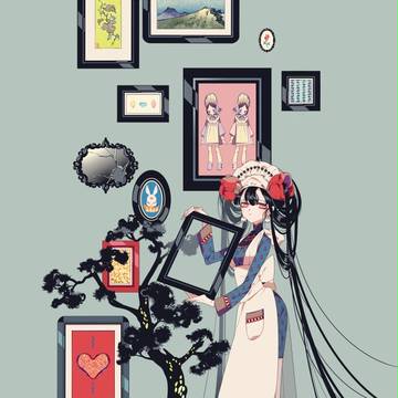 紅花画廊の女主人