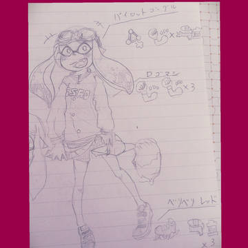 スプラ描いたのちょいだけ