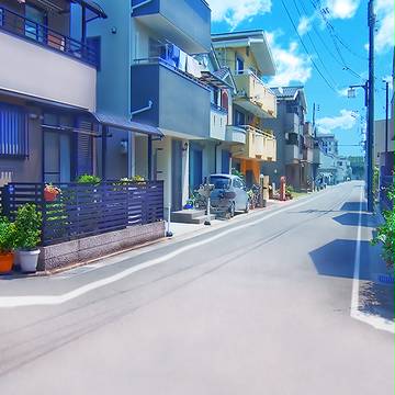 【背景素材】街中・花火など6枚