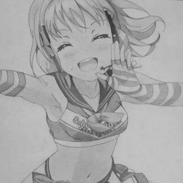 ラブライブサンシャインからちかっち描きました