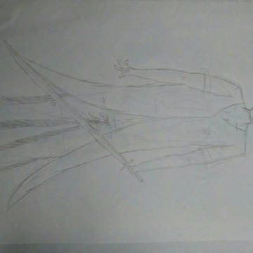 模写をしつつ1部変更した絵