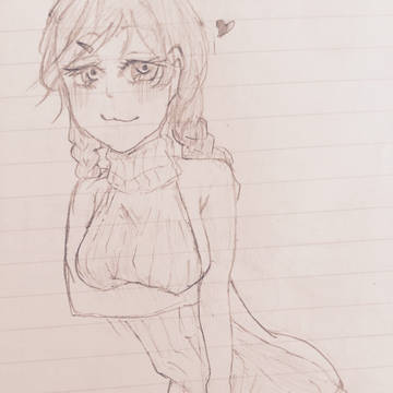 例のセーターを着たトド子