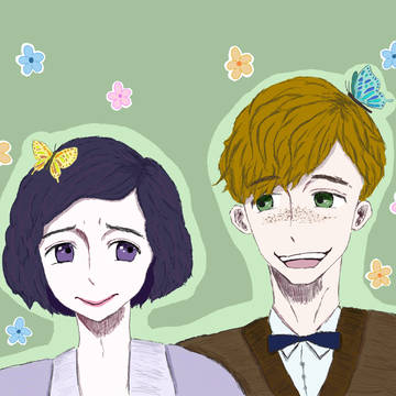 花と蝶々