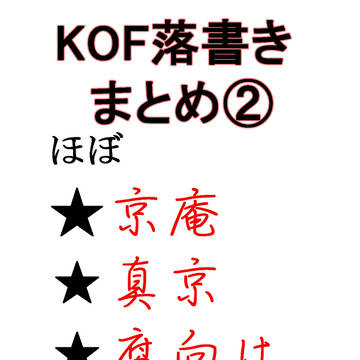 KOF落書きまとめ(腐)２