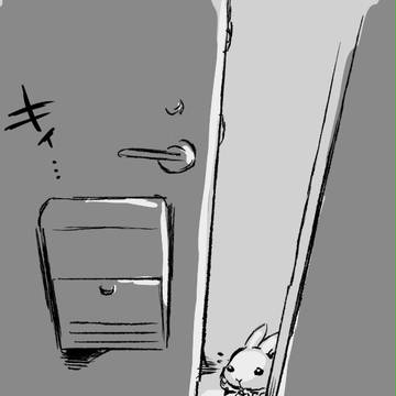 押しかけ女房するうさぎ