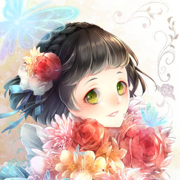 腕の中の花畑