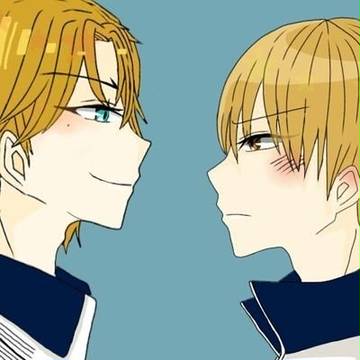 向かい合わせっこ