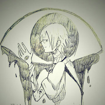 鶴丸を落描き