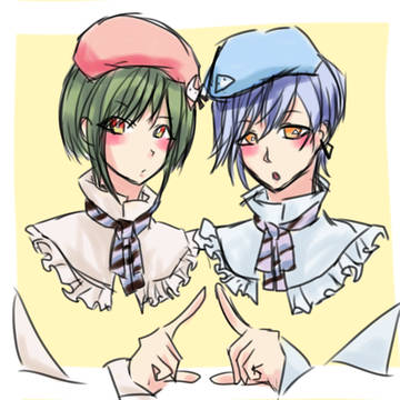 ゆっきーとすみーで三角形