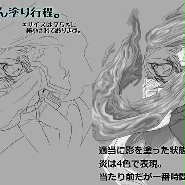 理緒ちゃん塗り工程